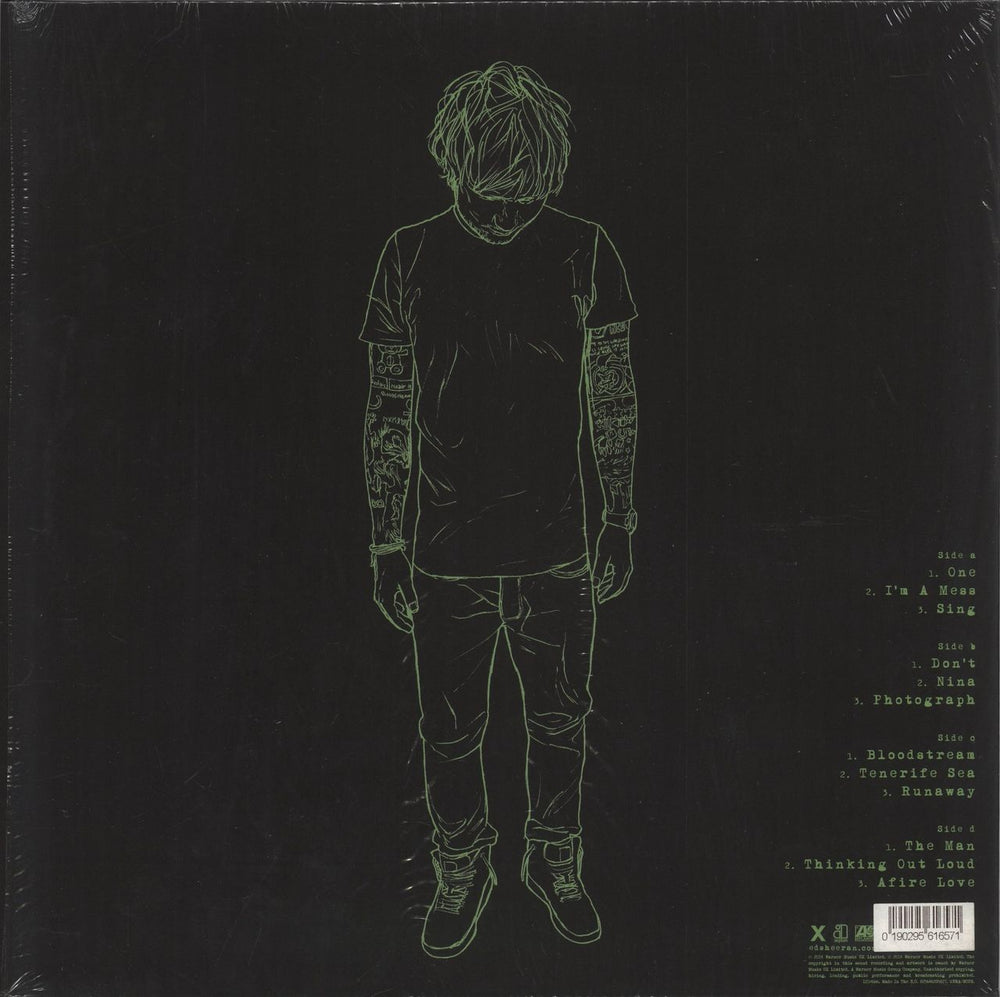 Ed Sheeran X (Multiply) - 180gram Dark Green Vinyl UK 2-LP vinyl record set (Double LP Album) 190295616571