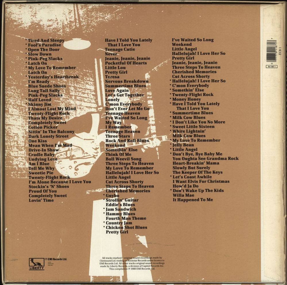 Eddie Cochran The Eddie Cochran Box Set - VG UK Vinyl Box Set EDCVXTH705634