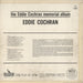 Eddie Cochran The Eddie Cochran Memorial Album UK vinyl LP album (LP record)