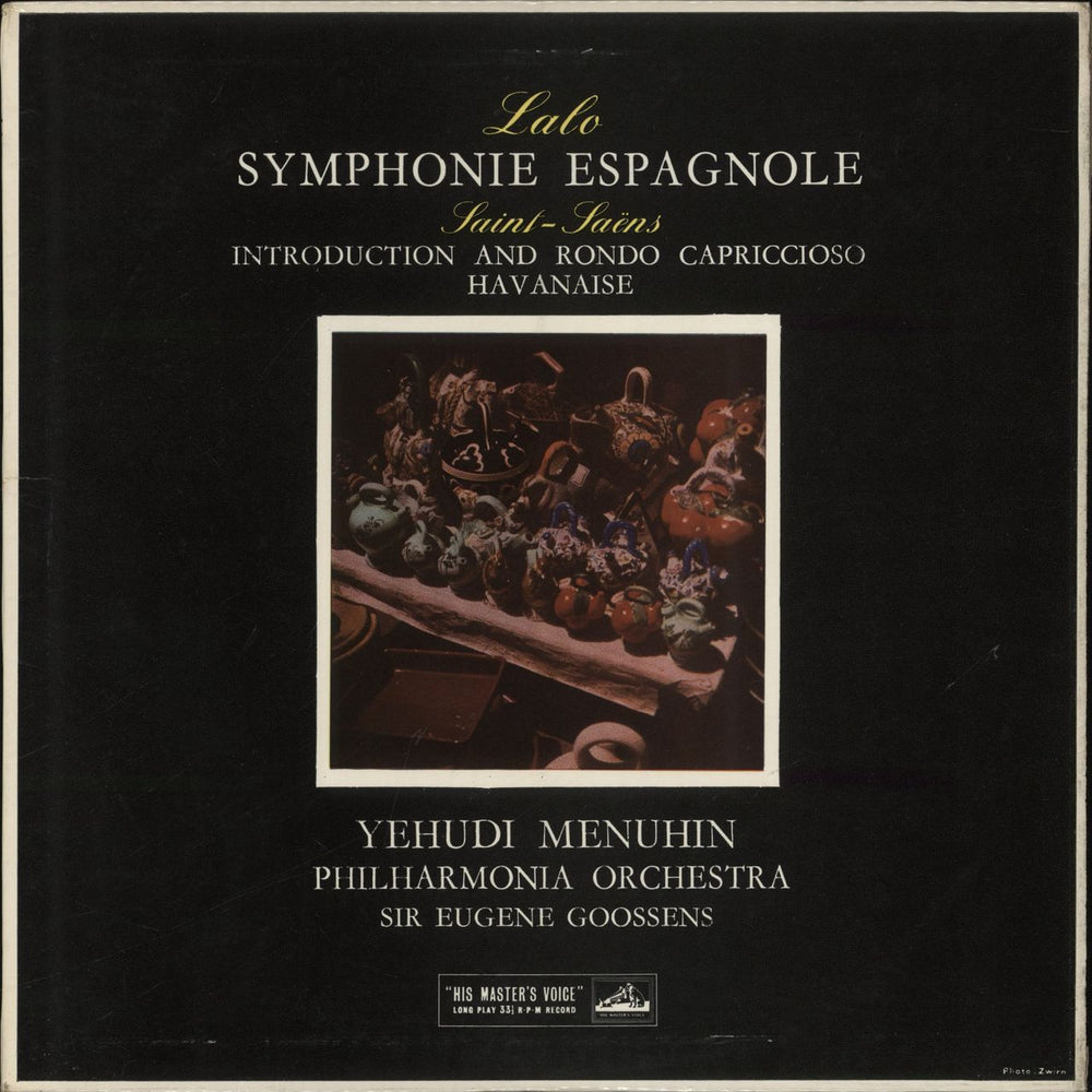 Edouard Lalo Lalo: Symphonie Espagnole / Introduction And Rondo Capriccioso / Havanaise UK vinyl LP album (LP record) ASD290