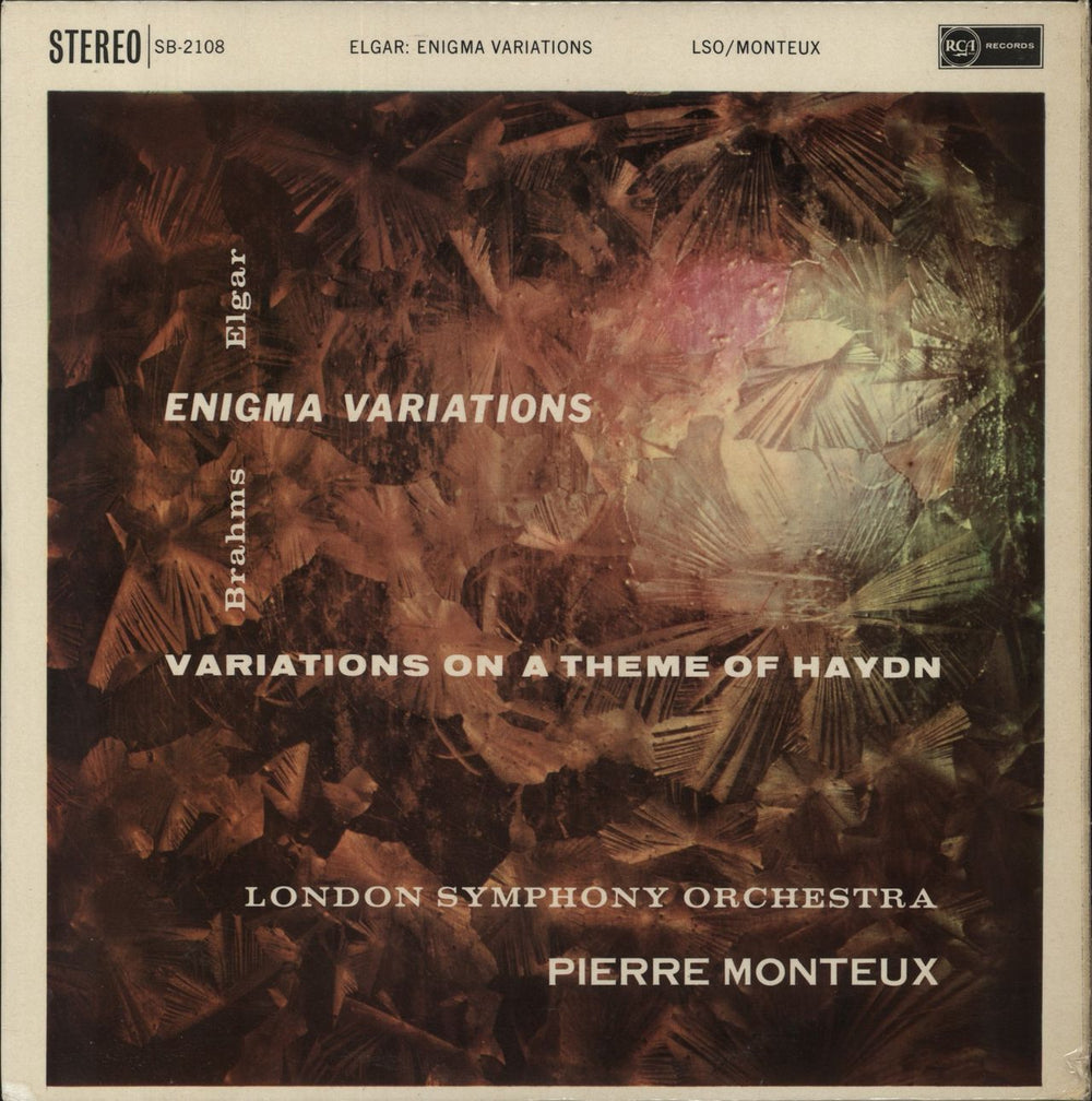 Edward Elgar Enigma Variations / Variations On A Theme Of Haydn UK vinyl LP album (LP record) SB-2108