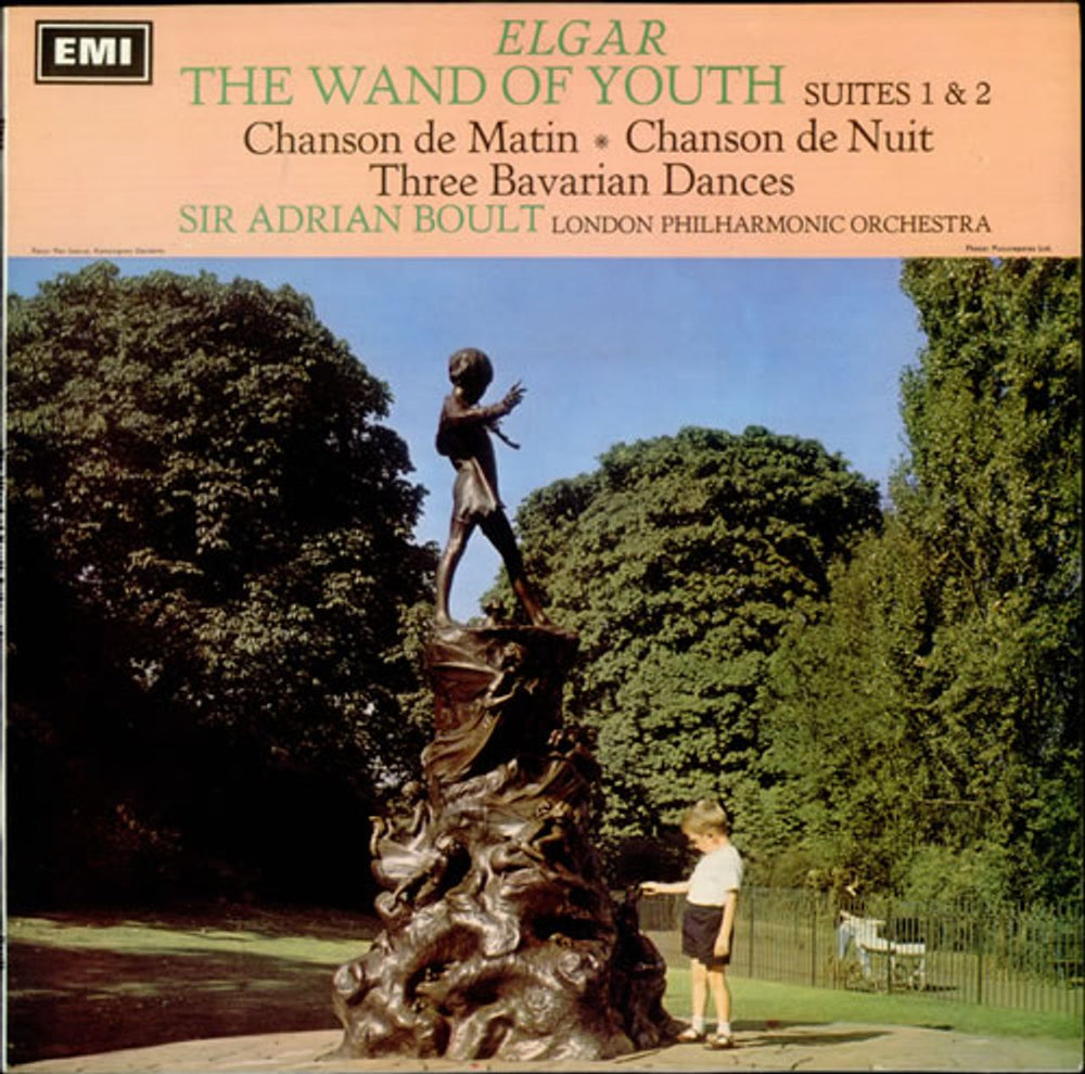 Edward Elgar The Wand of Youth Suites 1 & 2 / Chanson de Nuit / Chanson de Matin / Three Bavarian Dances UK vinyl LP album (LP record) ASD2356