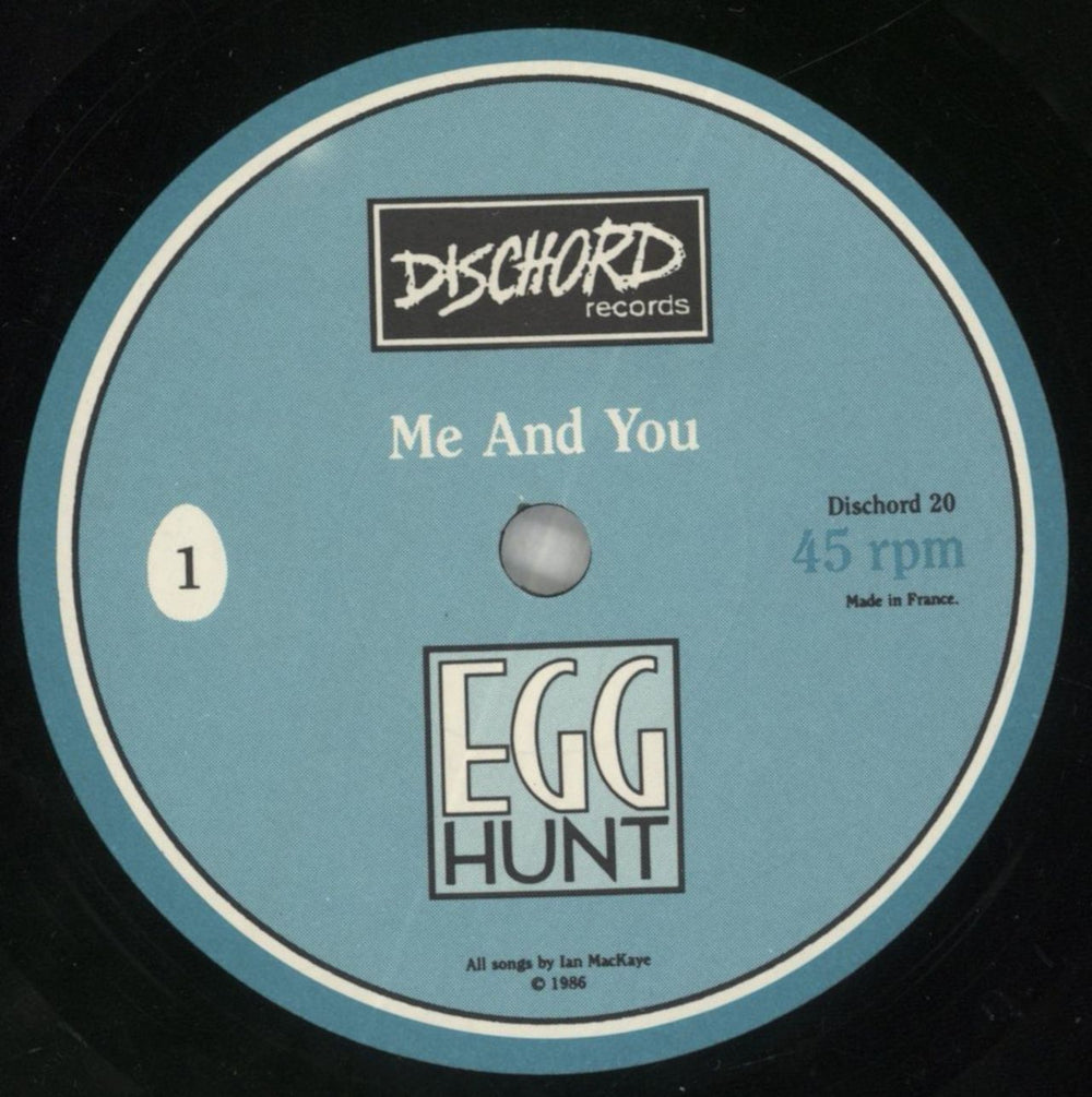 Egg Hunt Me And You - $3.00 US 7" vinyl single (7 inch record / 45) 7IO07ME852553