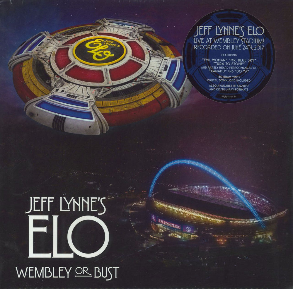 Electric Light Orchestra Wembley Or Bust - 180gm - Sealed UK 3-LP vinyl record set (Triple LP Album) 88985487421