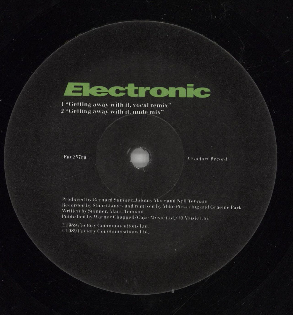 Electronic Getting Away With It (Electromix) UK 12" vinyl single (12 inch record / Maxi-single) ELE12GE04319
