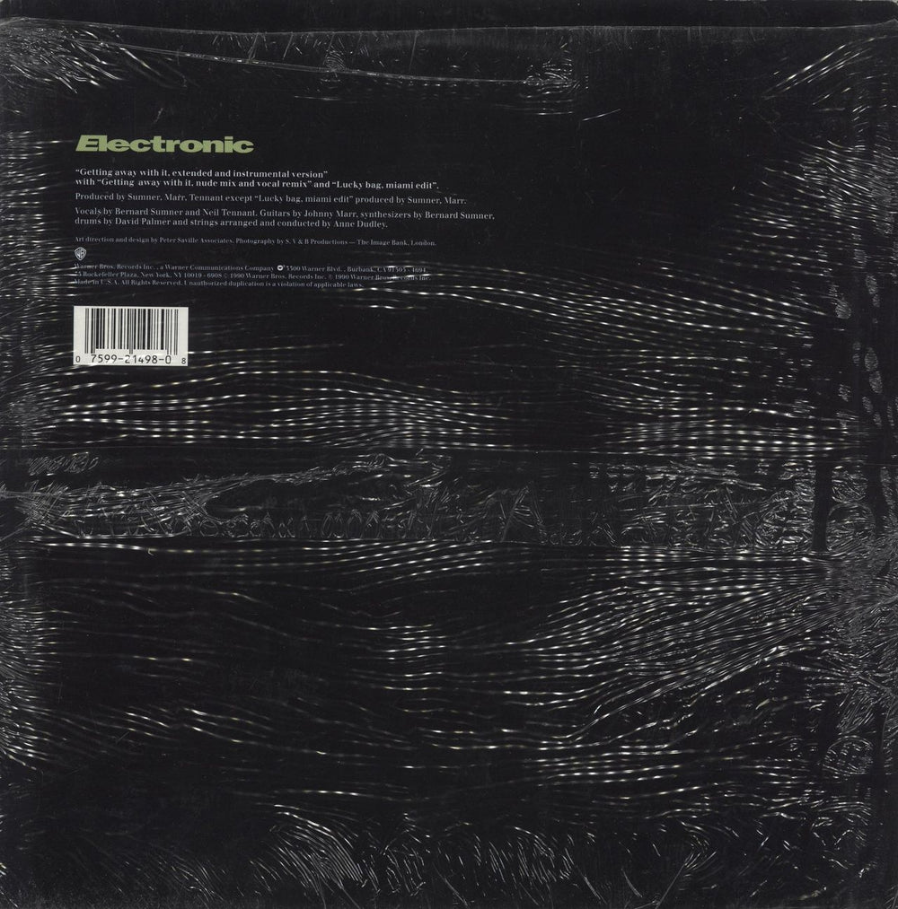 Electronic Getting Away With It US 12" vinyl single (12 inch record / Maxi-single) 075992149808