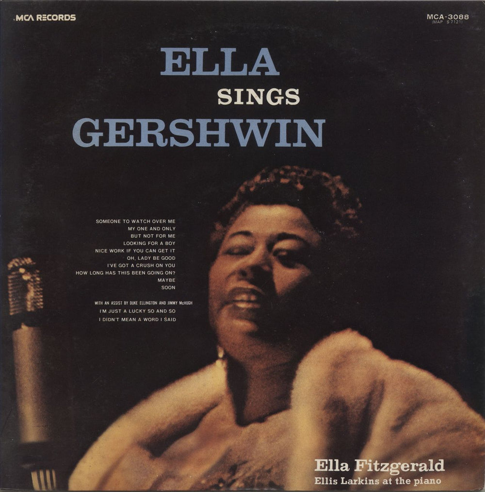 Ella Fitzgerald Ella Sings Gershwin Japanese vinyl LP album (LP record) MCA-3088