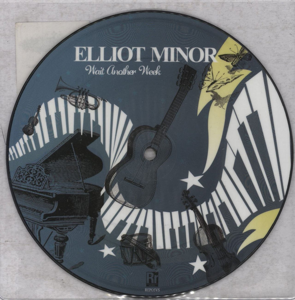 Elliot Minor Parallel Worlds UK 7" vinyl picture disc (7 inch picture disc single) 874812000219