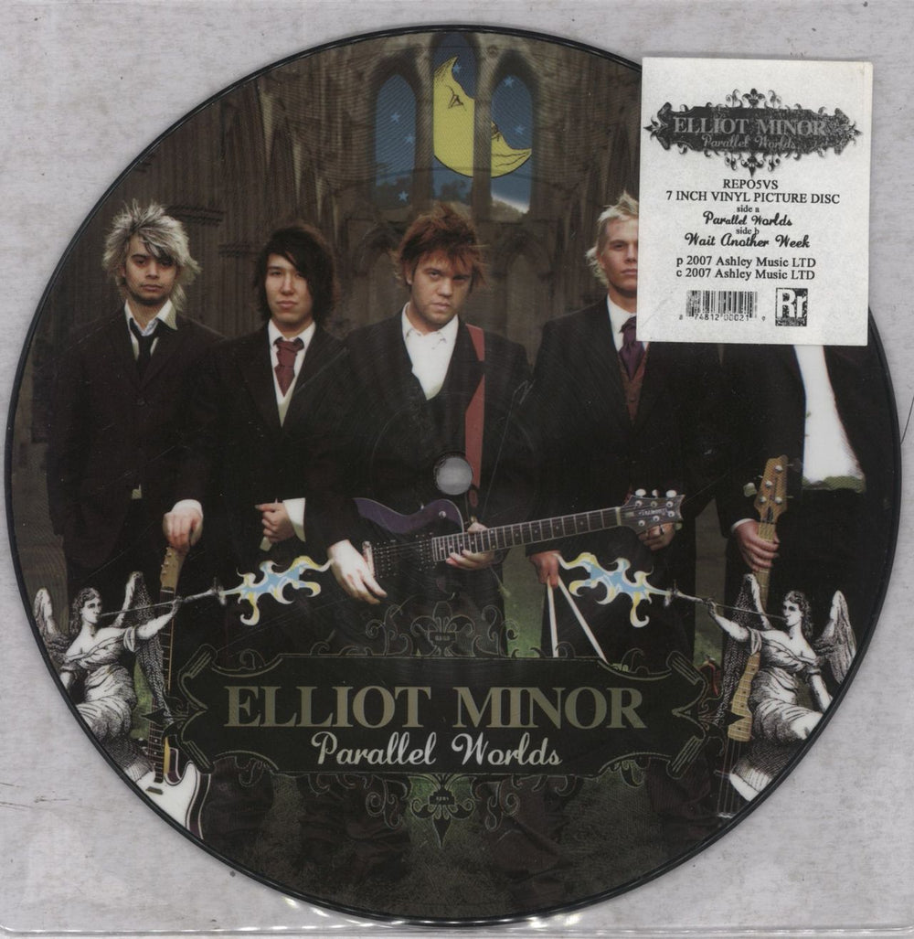 Elliot Minor Parallel Worlds UK 7" vinyl picture disc (7 inch picture disc single) REP05VS