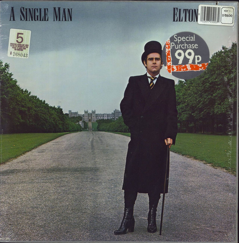 Elton John A Single Man US vinyl LP album (LP record) MCA-3065
