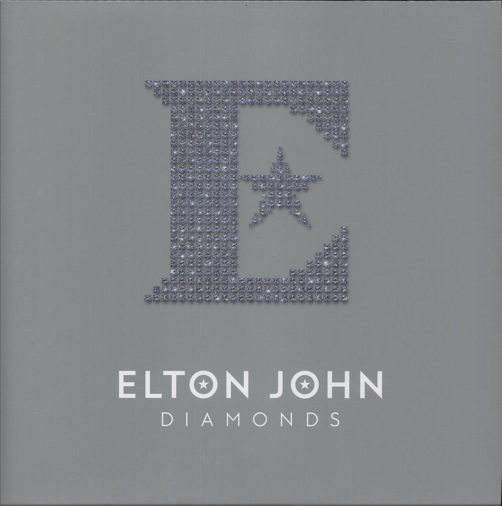 Elton John Diamonds - Blood Records Edition - 'Diamond' Filled Crystal Clear Vinyl UK vinyl LP album (LP record) 00602468072072