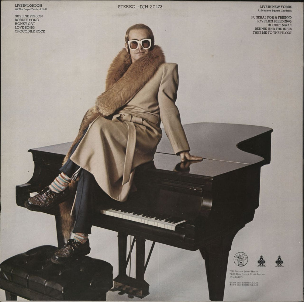 Elton John Here And There UK vinyl LP album (LP record)