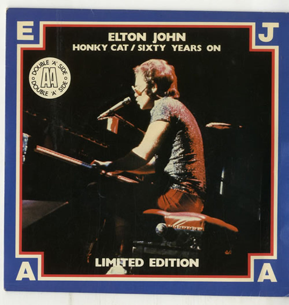 Elton John Honky Cat / Sixty Years On UK 7" vinyl single (7 inch record / 45) DJS10903