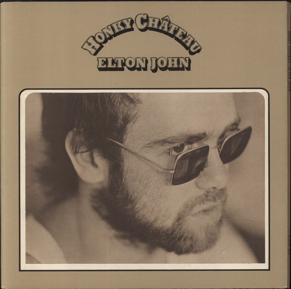 Elton John Honky Chateau - 1st - Red Vinyl - EX UK vinyl LP album (LP record) DJLPH423