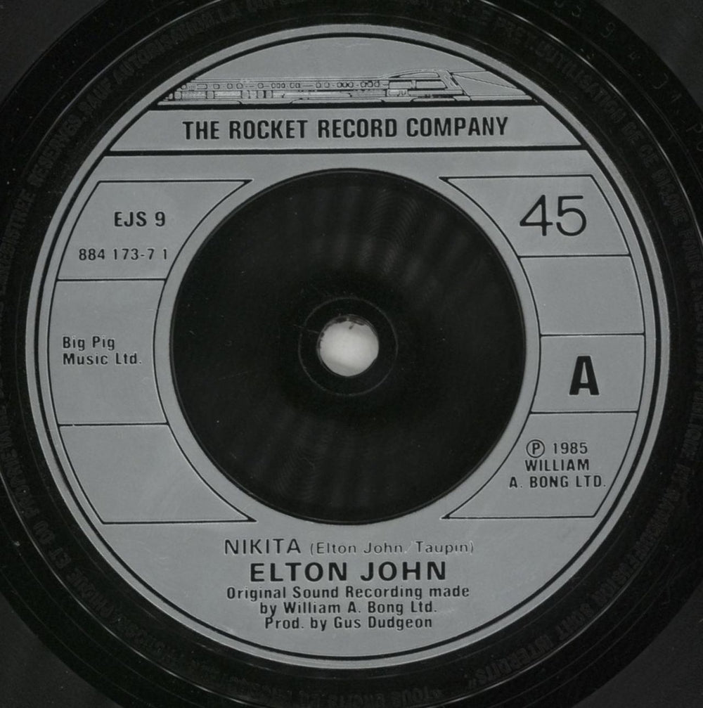 Elton John Nikita UK 7" vinyl single (7 inch record / 45) JOH07NI496914