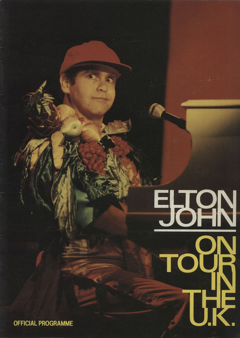 Elton John On Tour In The UK UK tour programme TOUR PROG