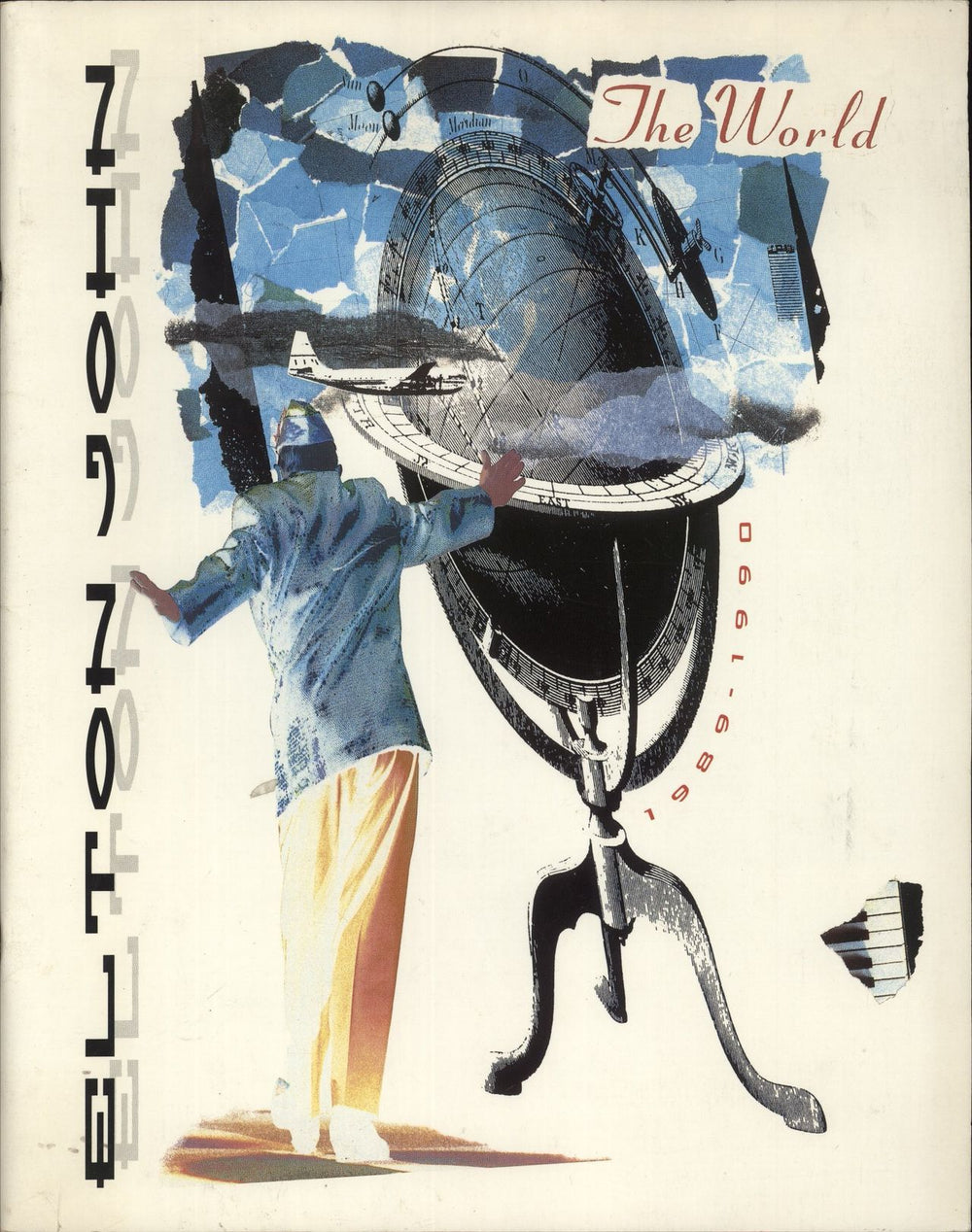 Elton John The World - 1989-90 + Wembley Ticket Stub UK tour programme TOUR PROGRAMME