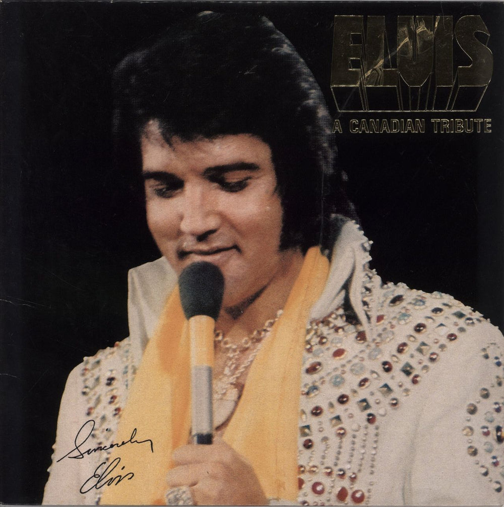 Elvis Presley A Canadian Tribute - Gold Vinyl Canadian vinyl LP album (LP record) KKL1-7065