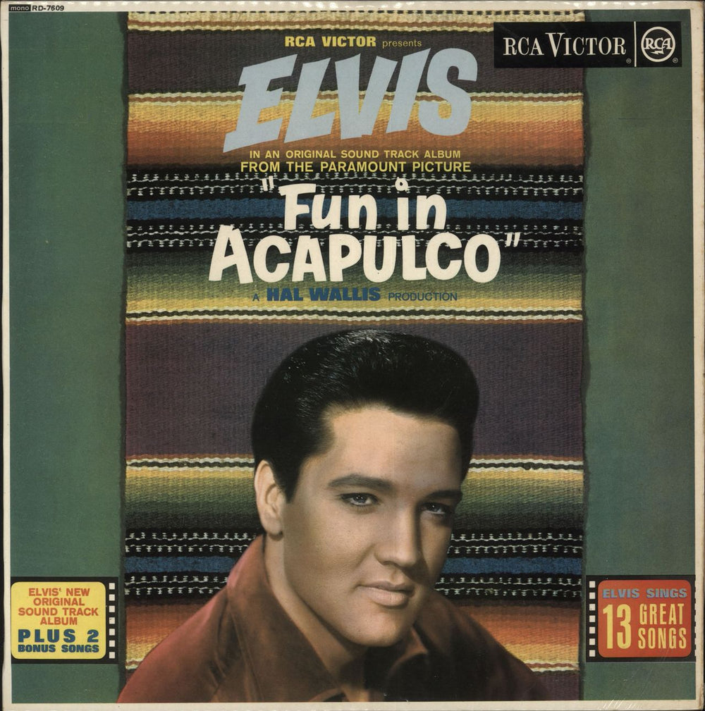 Elvis Presley Fun In Acapulco - 1st - EX UK vinyl LP album (LP record) RD-7609