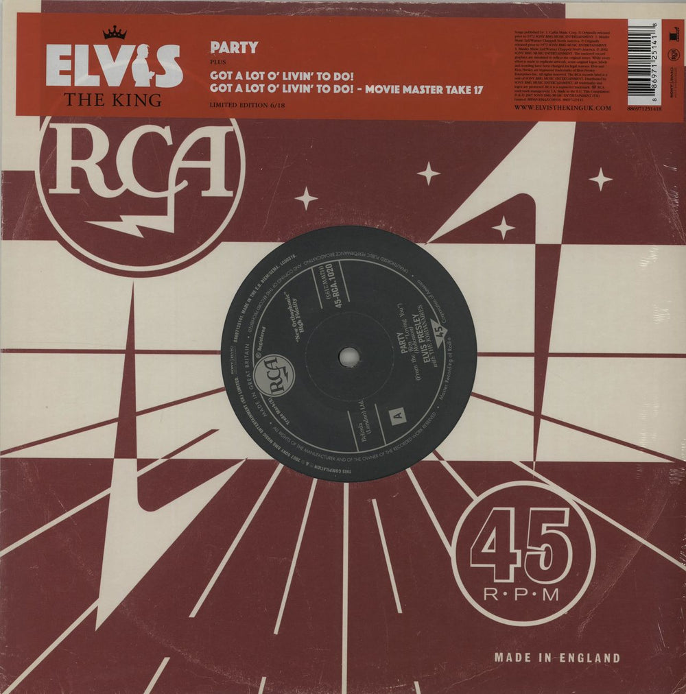 Elvis Presley Party UK 10" vinyl single (10 inch record) 88697125141