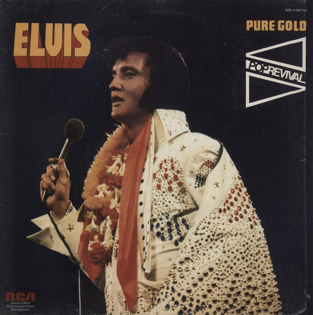 Elvis Presley Pure Gold Italian vinyl LP album (LP record) ANL1-0971(E)