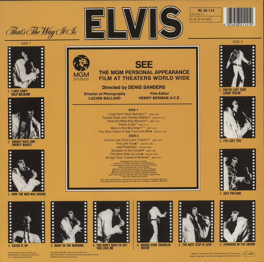 Elvis Presley That's The Way It Is UK vinyl LP album (LP record) 035628411419