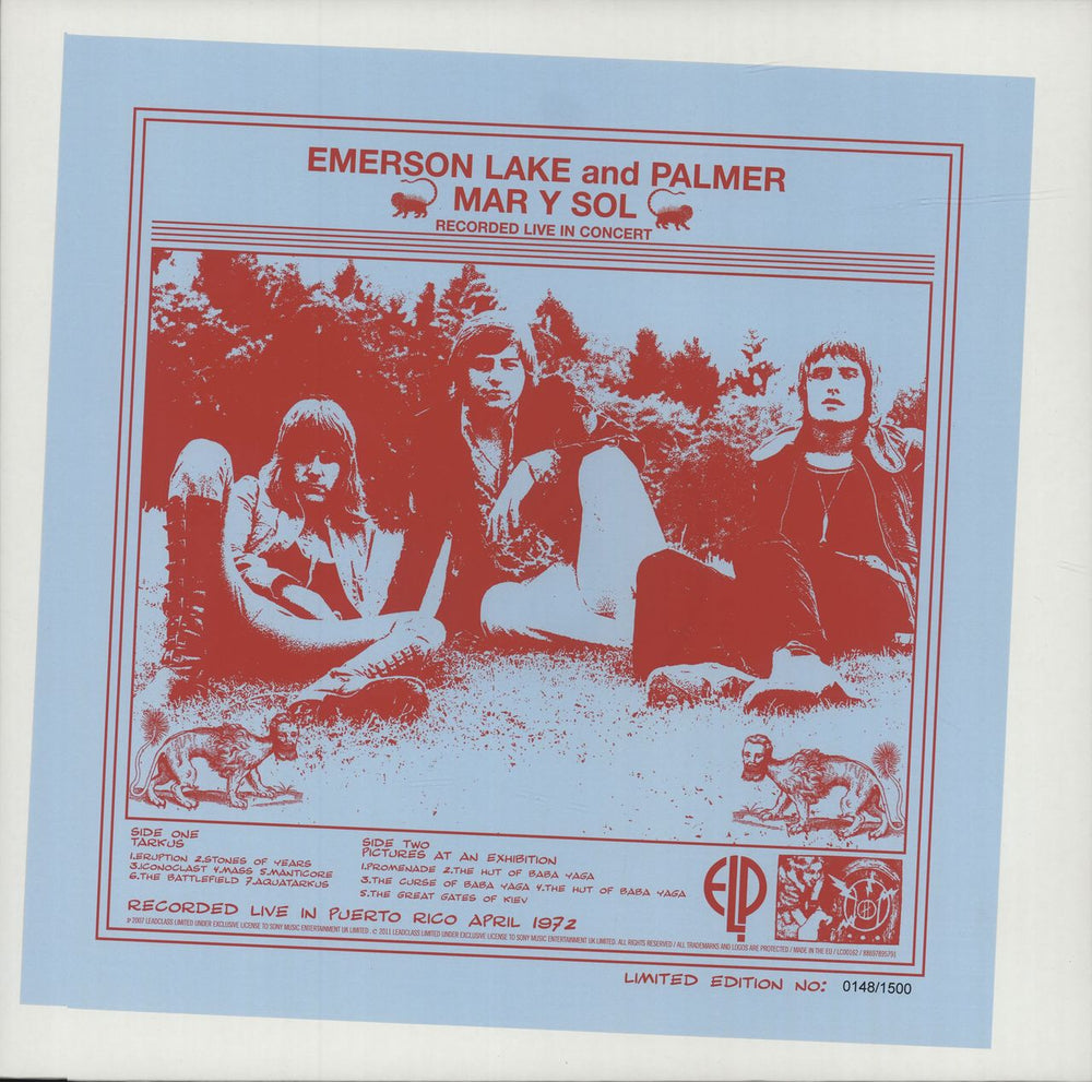 Emerson Lake & Palmer Mar Y Sol - Recorded Live In Concert - RSD - shrink UK vinyl LP album (LP record) 88697895791