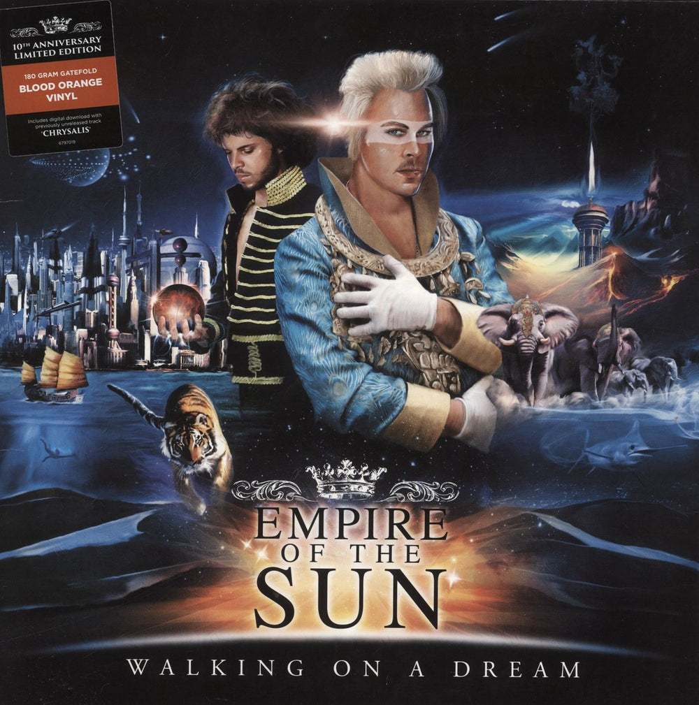 Empire Of The Sun Walking On A Dream - 180gm Blood Orange Vinyl UK vinyl LP album (LP record) 6797019