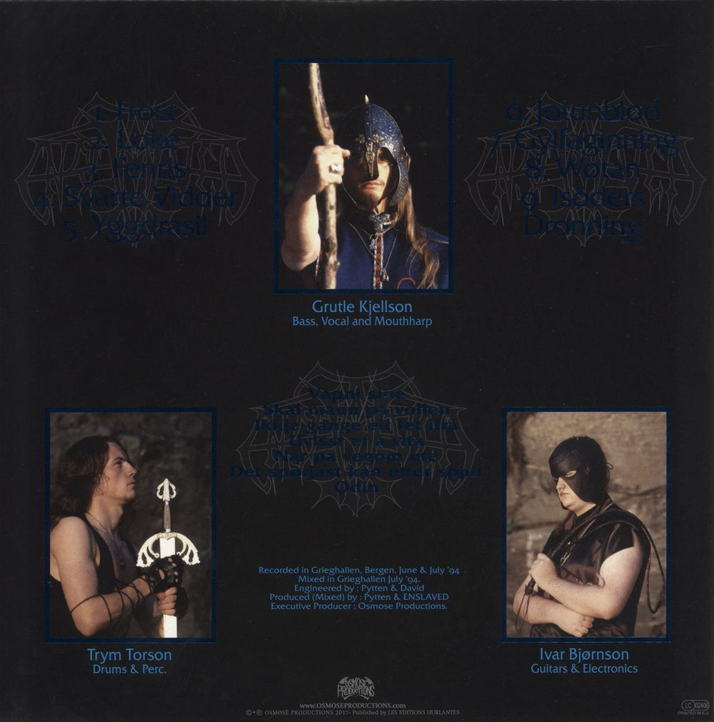 Enslaved Frost French vinyl LP album (LP record)