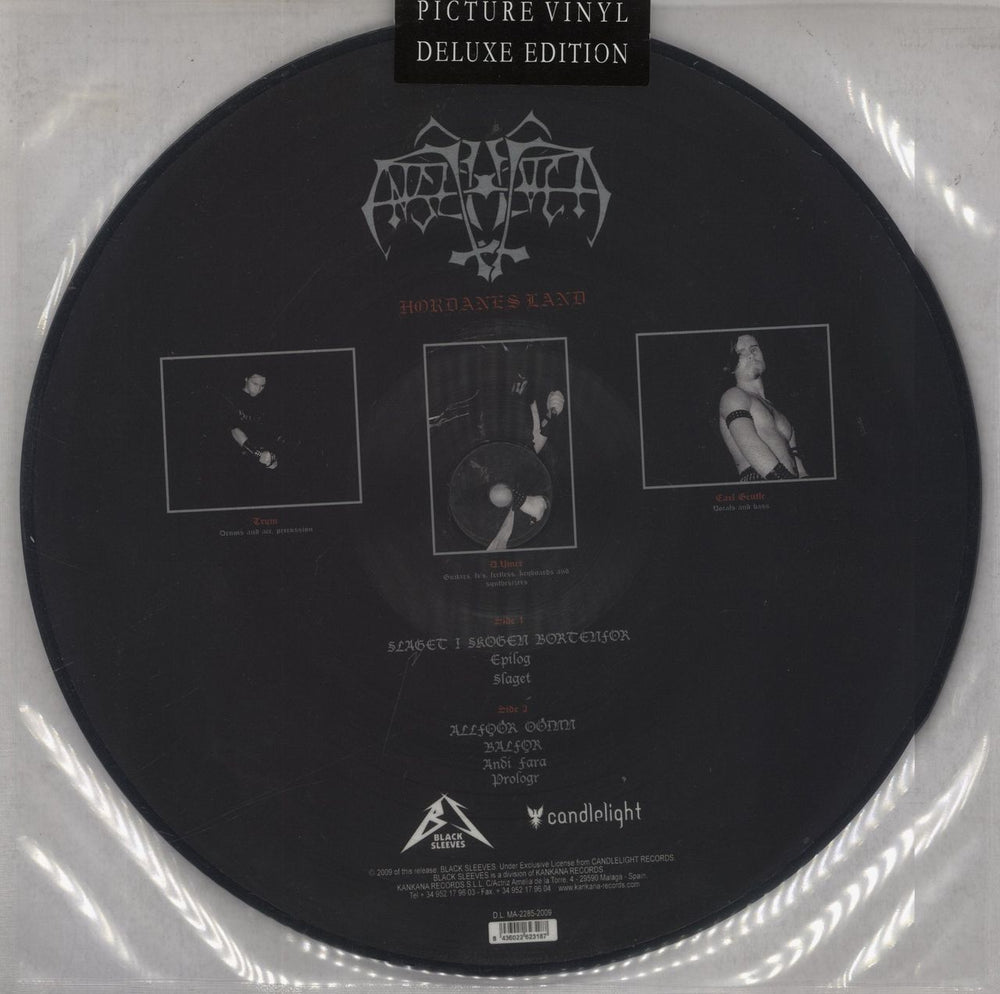 Enslaved Hordanes Land Spanish picture disc LP (vinyl picture disc album) 8436022623187