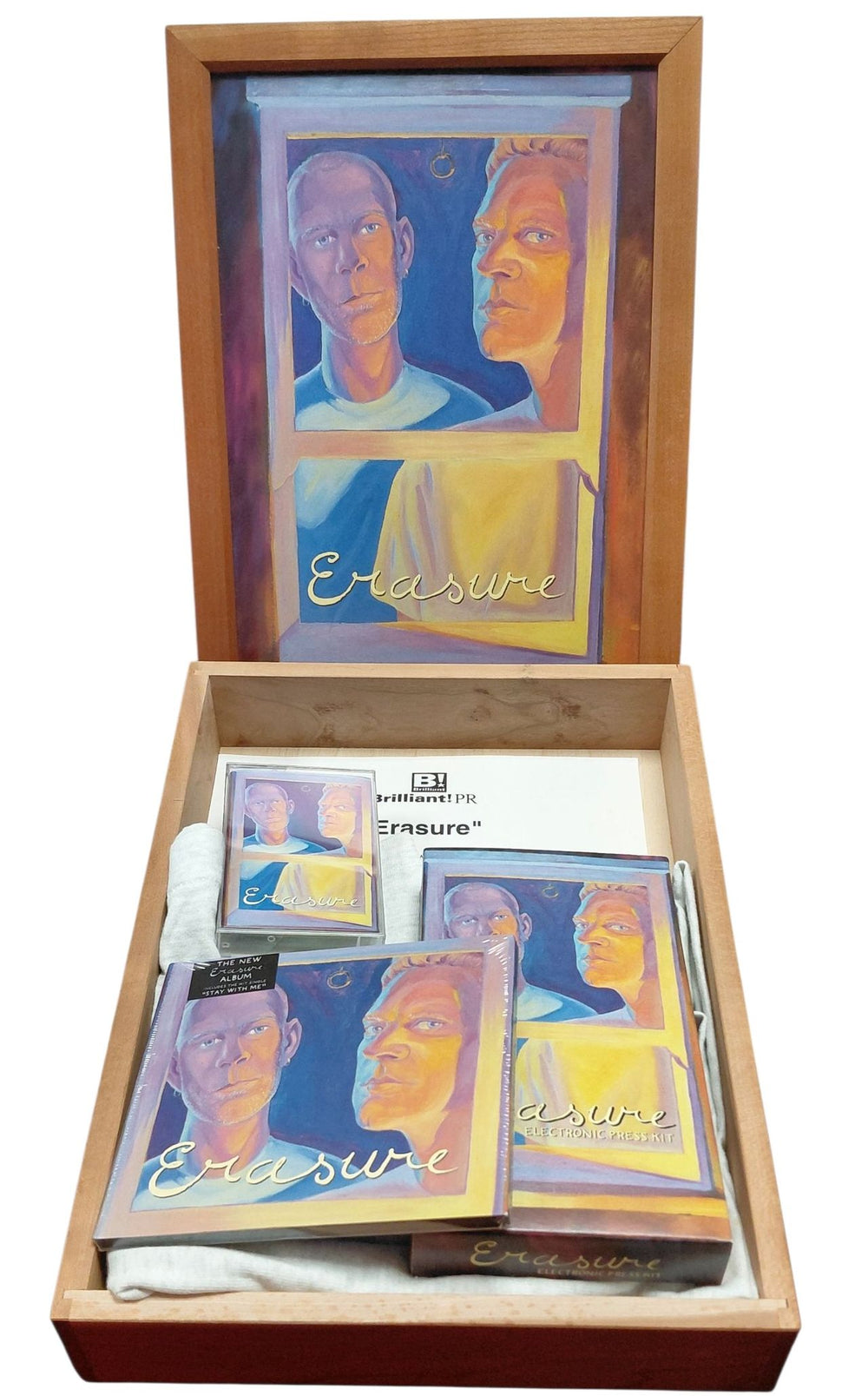 Erasure Erasure - Wooden Box UK Promo box set ERABXER55294