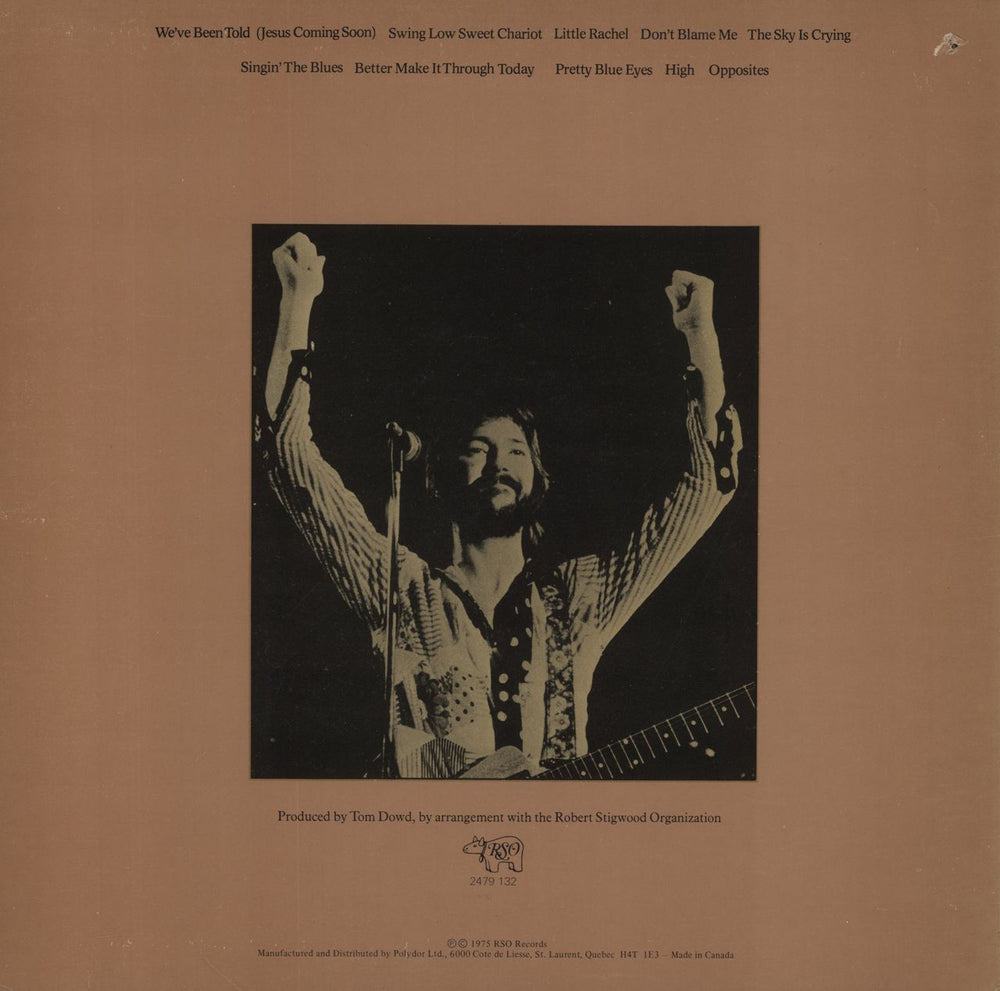 Eric Clapton There's One In Every Crowd Canadian vinyl LP album (LP record)