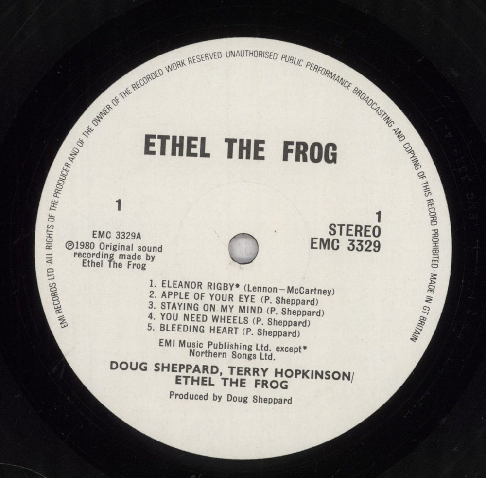 Ethel The Frog Ethel The Frog - Factory Sample UK vinyl LP album (LP record) ETFLPET842036