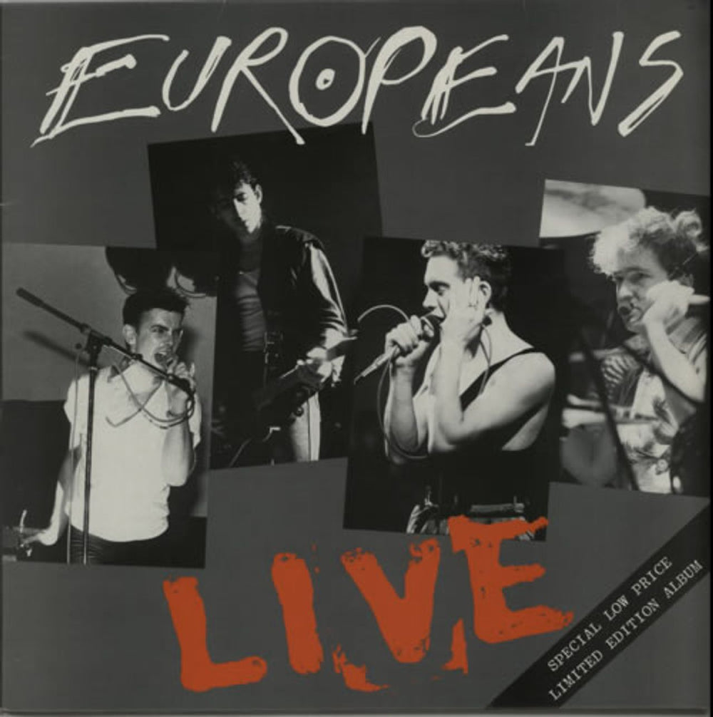 Europeans Live UK vinyl LP album (LP record) SCOT1