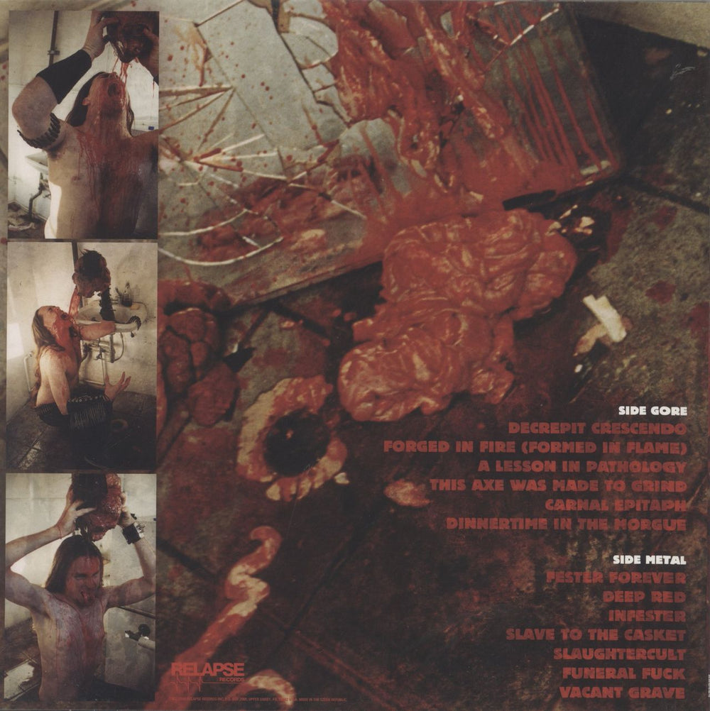 Exhumed Slaughtercult - Custom Tri-Color Merge Splatter Vinyl US vinyl LP album (LP record) 781676529117