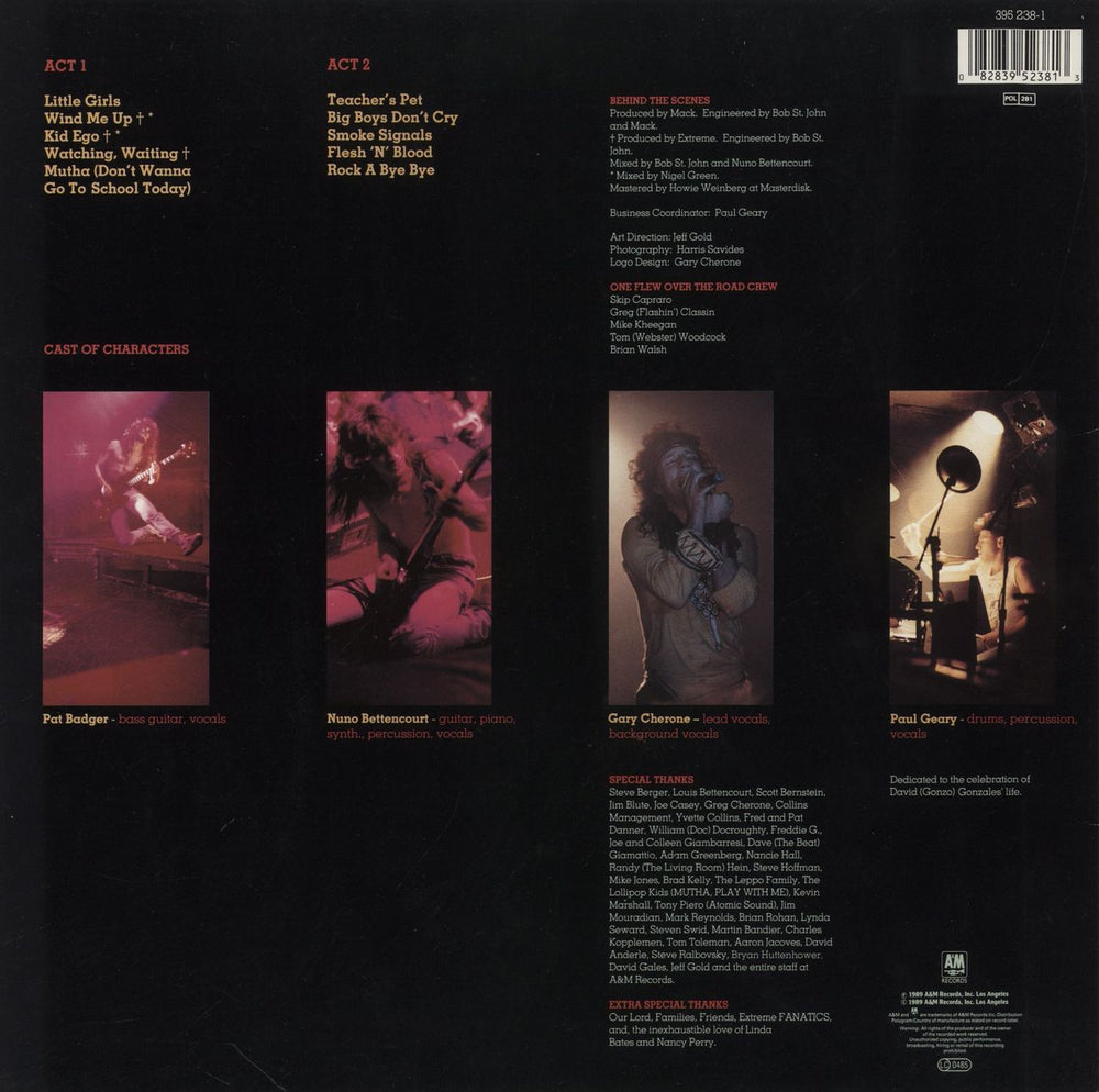 Extreme Extreme Dutch vinyl LP album (LP record) 082839523813