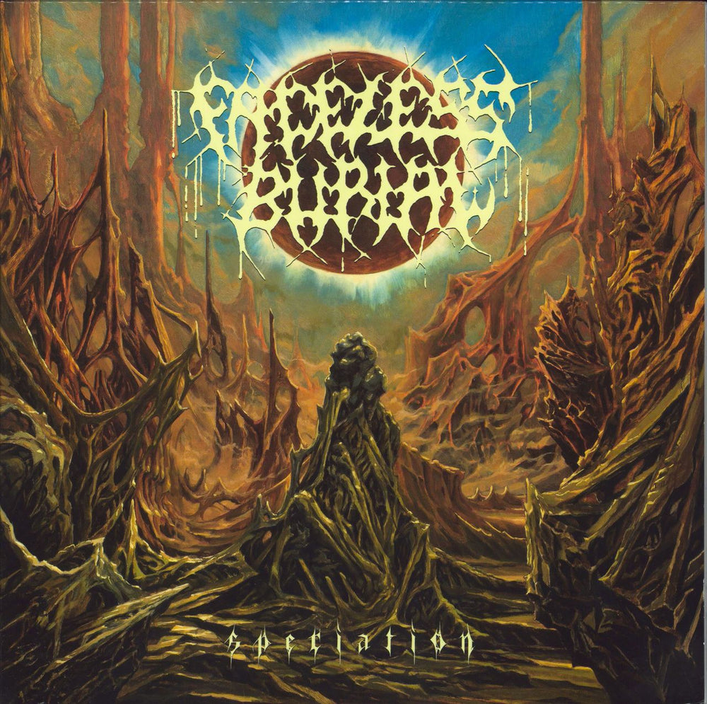 Faceless Burial Speciation - Yellow UK vinyl LP album (LP record) MSUO121