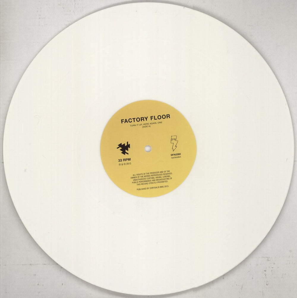 Factory Floor Factory Floor - White Vinyl UK 2-LP vinyl record set (Double LP Album) H562LFA851058