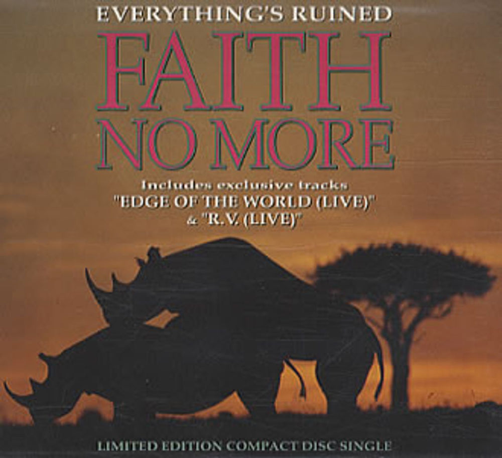 Faith No More Everything's Ruined - Part 1 & 2 UK 2-CD single set (Double CD single) LACDP43/LASCD43