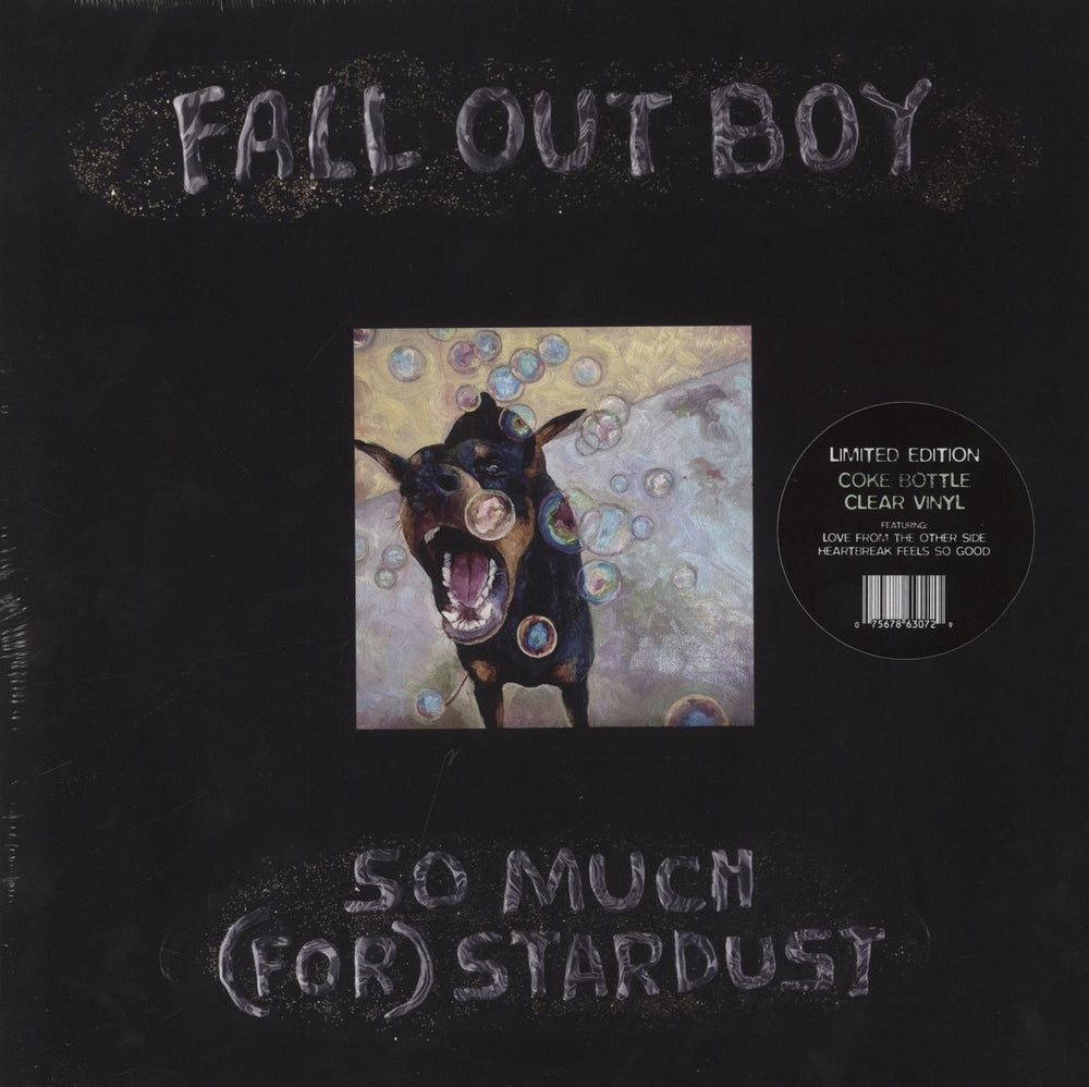 Fall Out Boy So Much (For) Stardust - Coke Bottle Clear Vinyl UK vinyl LP album (LP record) 075678630699