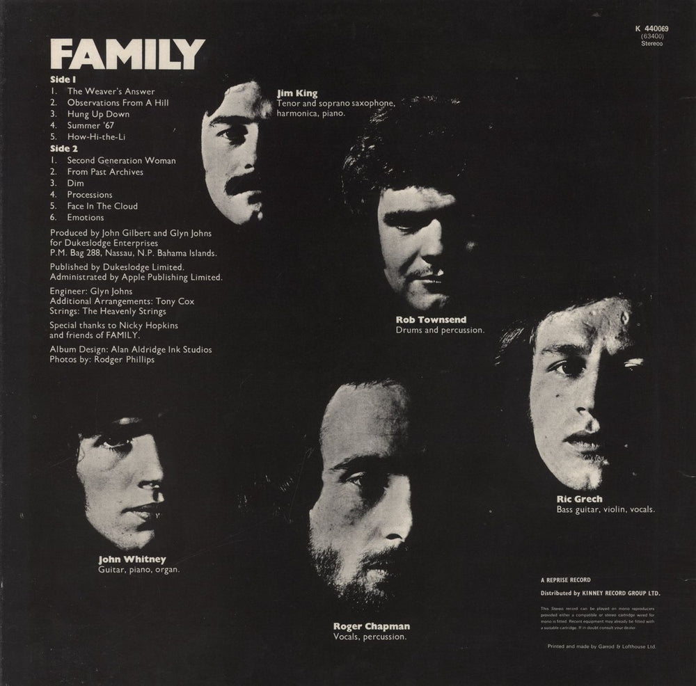 Family Family Entertainment - Tan Label UK vinyl LP album (LP record)