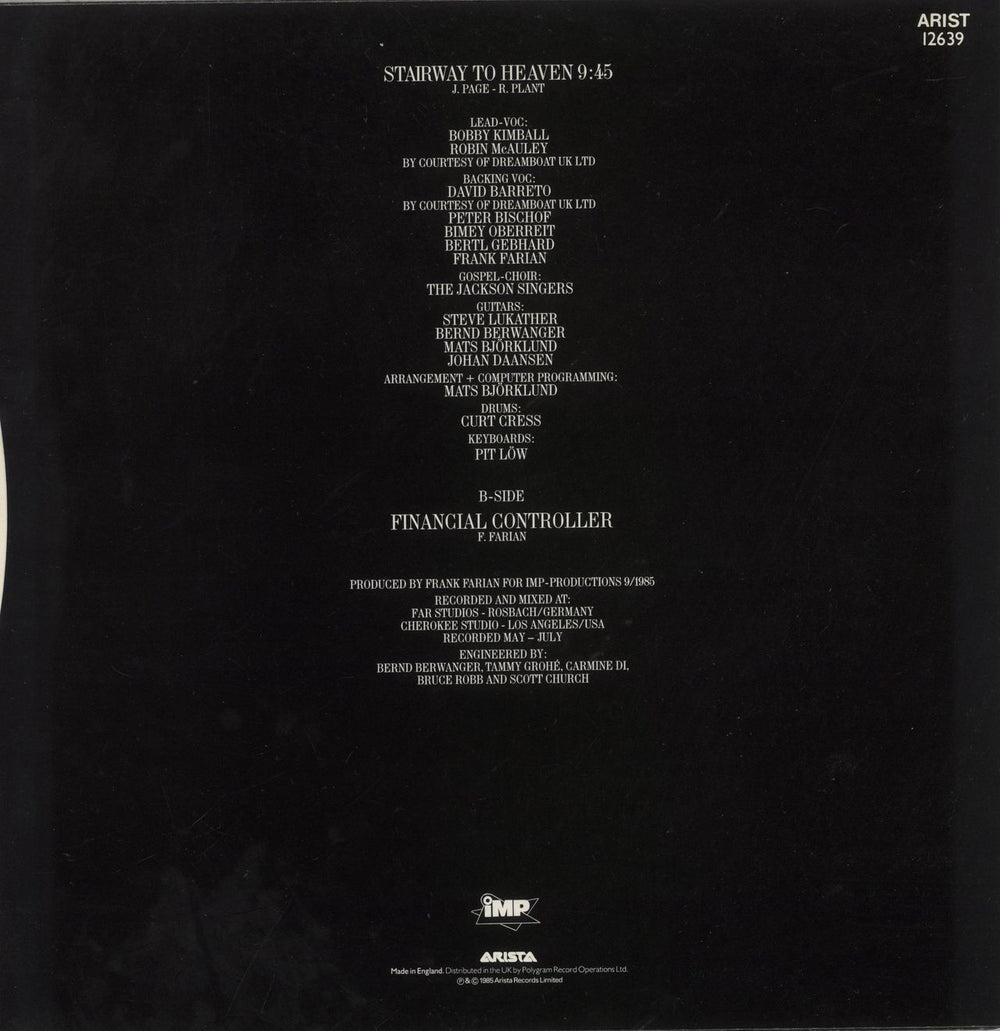 Far Corporation Stairway To Heaven UK 12" vinyl single (12 inch record / Maxi-single)