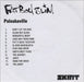 Fatboy Slim Palookaville UK Promo CD-R acetate CD-R ACETATE