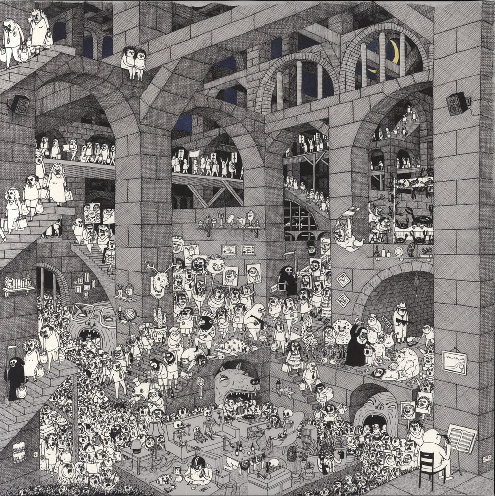 Father John Misty Pure Comedy - Blue Cover UK 2-LP vinyl record set (Double LP Album)