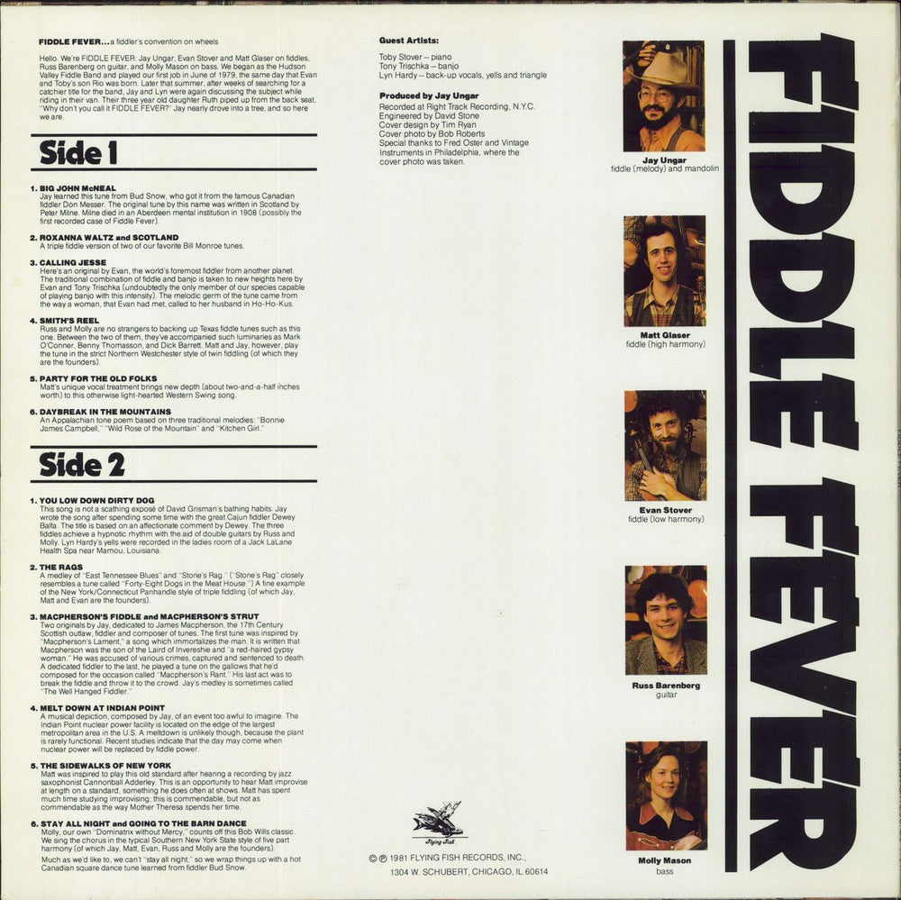 Fiddle Fever Fiddle Fever US vinyl LP album (LP record)