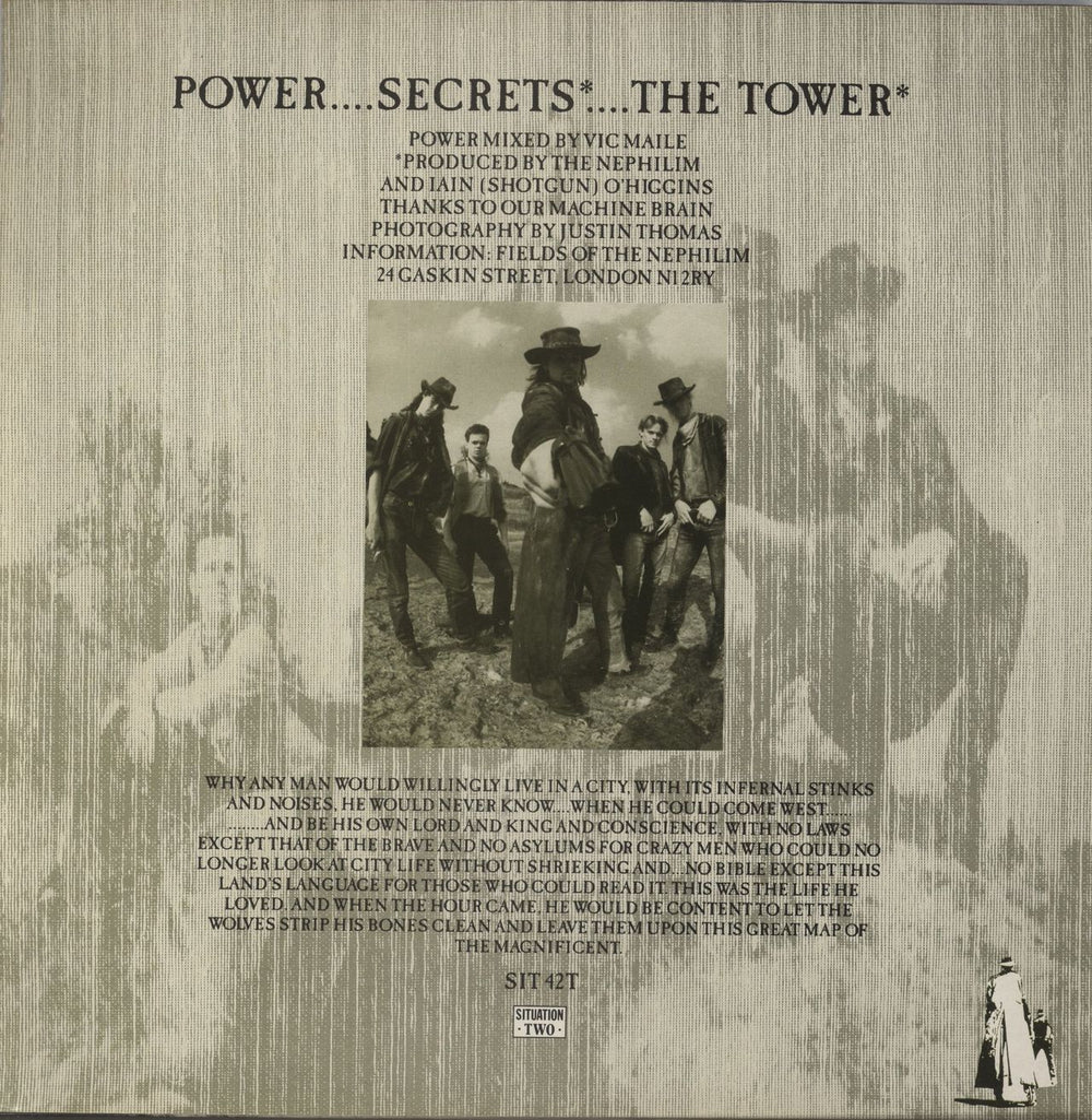 Fields Of The Nephilim Power UK 12" vinyl single (12 inch record / Maxi-single)