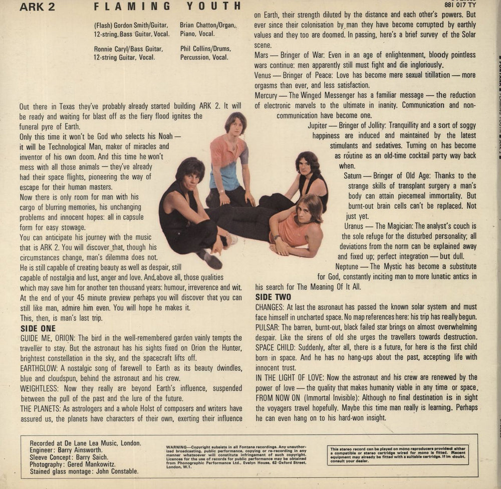 Flaming Youth Ark 2 - VG UK vinyl LP album (LP record)