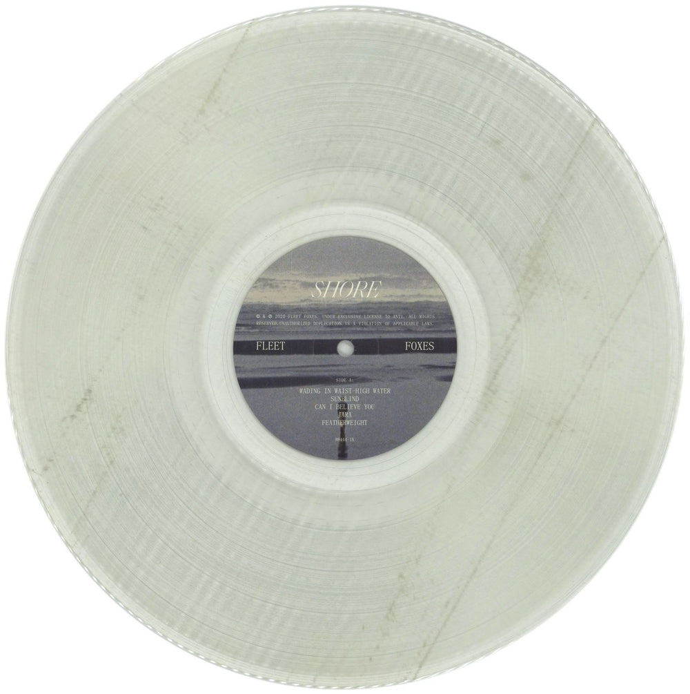 Fleet Foxes Shore - Clear Vinyl UK 2-LP vinyl record set (Double LP Album) FFX2LSH865119