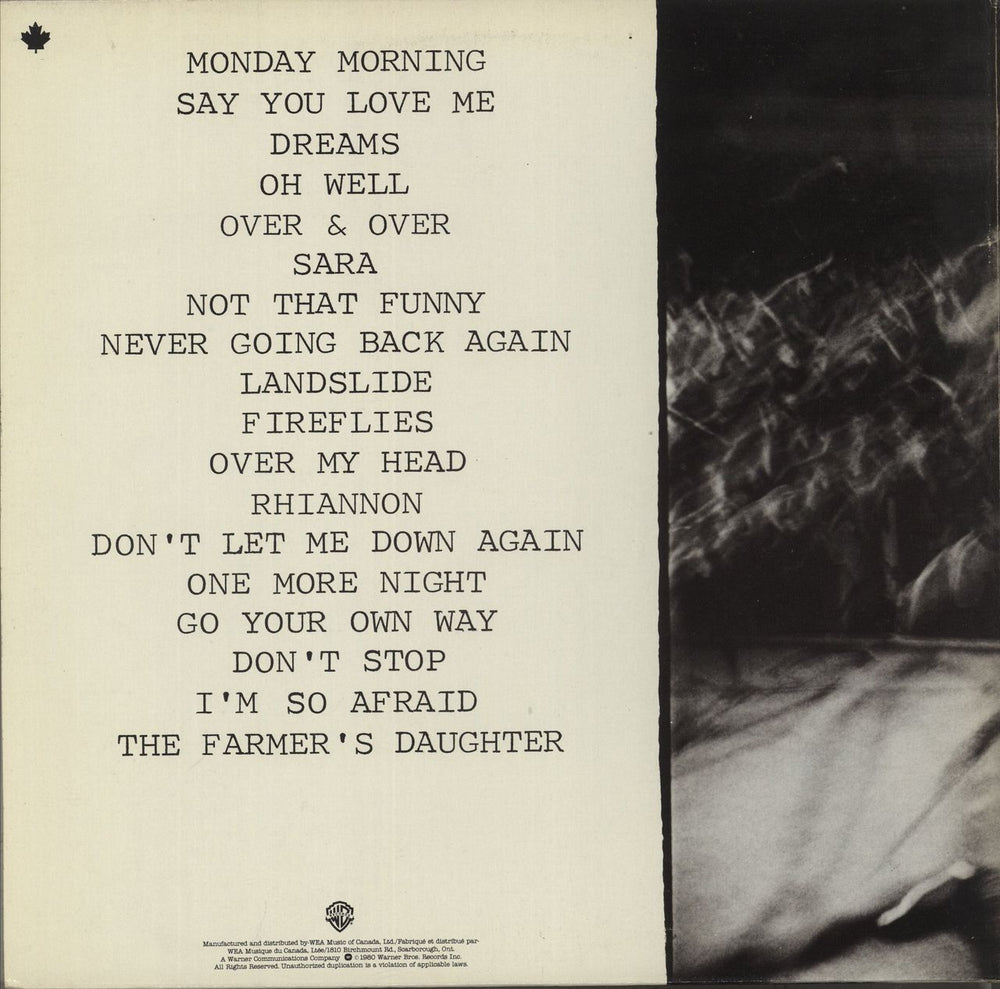 Fleetwood Mac Live Canadian 2-LP vinyl record set (Double LP Album)