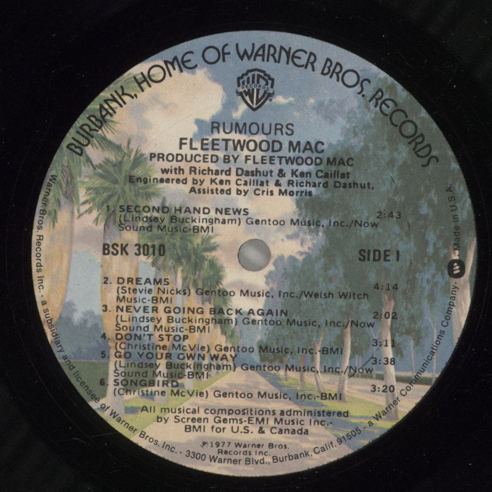 Fleetwood Mac Rumours - EX US vinyl LP album (LP record) MACLPRU875395
